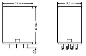 WAGO 858-150 Steekrelais 24 V/DC 5 A 4x wisselcontact 1 stuk(s) Piece