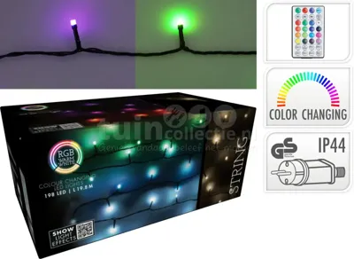 Kerstverlichting 198 LED 20m Colour Changing