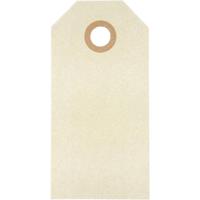 Creativ Company Manilla-labels, afm 4x8 cm, 250 gr, crème, 1000 stuk/ 1 doos - thumbnail