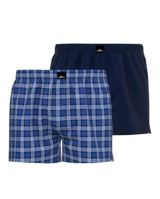 Gotzburg Boxers Clubhouse 2-pack geruit blauw