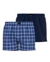 Gotzburg Boxers Clubhouse 2-pack geruit blauw - thumbnail