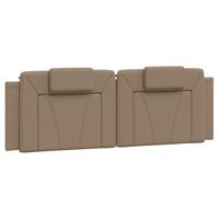 Bedframe met LED-verlichting kunstleer cappuccino 160x200 cm - thumbnail