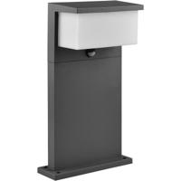 LED Tuinlamp met Bewegingssensor - Staande Buitenverlichting - 13W - Warm Wit 3000K - Mat Antraciet - Aluminium - 45cm - thumbnail