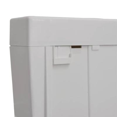 VidaXL Toiletstortbak met watertoevoer onderin 3/6 l grijs