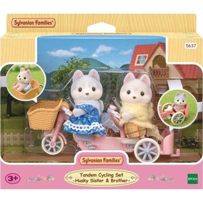 Sylvanian Families - Husky broers en zussen en hun tandem Sylvanian Families - Husky broers en zussen en hun tandem