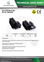 Quadrios ESD-borstel Borsteloppervlakte, breedte: 4.2 cm Borsteloppervlakte, lengte: 9.2 cm 2 stuk(s) - thumbnail