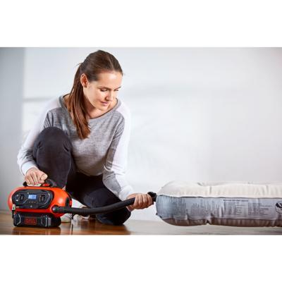 BLACK+DECKER BDCINF18N 11bar AC/DC of 18V Compressor | Universele ventieladapter | 230V adapter - BDCINF18N-QS BLACK+DECKER BDCINF18N 11bar AC/DC of 18V Compressor | Universele ventieladapter | 230V adapter - BDCINF18N-QS