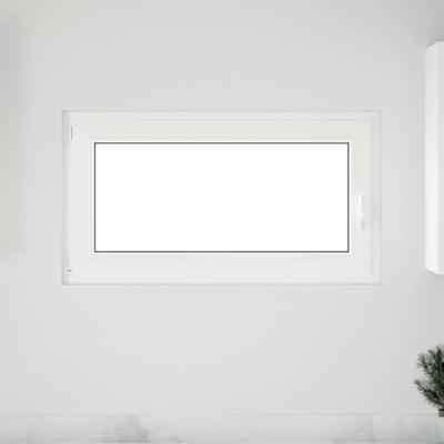 Kelderraam "RISOR" 110x70 cm draai-kiep DIN links wit