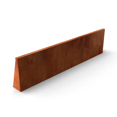 Fronta Keerwanden Cortenstaal recht stuk 2000 x 200 x 500 mm Geroba - Geroba Fronta Keerwanden Cortenstaal recht stuk 2000 x 200 x 500 mm Geroba - Geroba