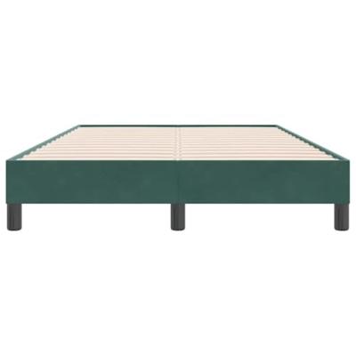 Boxspring zonder matras fluweel donkergroen 120x220 cm
