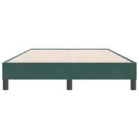 Boxspring zonder matras fluweel donkergroen 120x220 cm - thumbnail