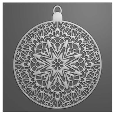 Vaessen Creative • 3d embossing folder kerstbal 15x15cm