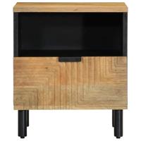 Nachtkastje 40x33x46 cm massief mangohout bruin - thumbnail