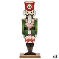 Decoratieve figuren Notenkraker Zwart Rood Groen Hout 8 x 40 x 15 cm (12 Stuks) - thumbnail