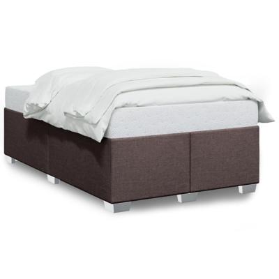 Bedframe zonder matras 120x200 cm stof donkerbruin Bedframe zonder matras 120x200 cm stof donkerbruin