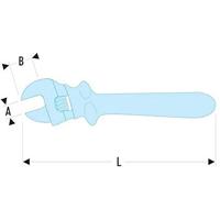 Facom verstelbare moersleutel, geisoleerd30 mm - 113.10TAVSE - thumbnail