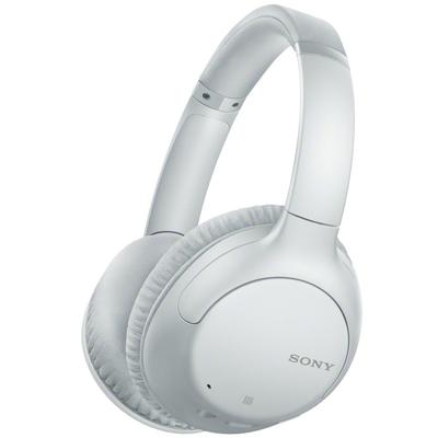 Sony WH-CH710N, draadloze hoofdtelefoon met ruisonderdrukking en een batterijlevensduur van 35 uur, snel opladen, ingebouwde microfoon- en spraakassistent, wit