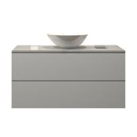 Badkamermeubelset Gliss Hermes 100 cm Hoogglans Wit Met Waskom - thumbnail