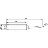 TOOLCRAFT N9-1 Soldeerpunt Naaldvorm Grootte soldeerpunt 0.2 mm Lengte soldeerpunt: 44 mm Inhoud: 1 stuk(s) - thumbnail