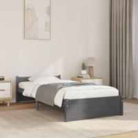 Bedframe massief hout grijs 75x190 cm 2FT6 Small Single - thumbnail