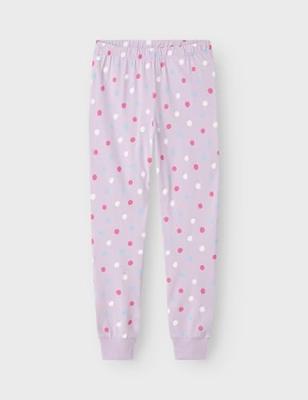 Name it kinder-meisjes pyjama katoen - Pastel Lilac - Organisch katoenen meisjes nachtkleding - 128 - 128