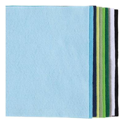 Creativ Company Hobbyvilt, a4, vel 210x297 mm, dikte 2 mm, blauw/groen harmonie, 10 stuk/ 1 doos Creativ Company Hobbyvilt, a4, vel 210x297 mm, dikte 2 mm, blauw/groen harmonie, 10 stuk/ 1 doos