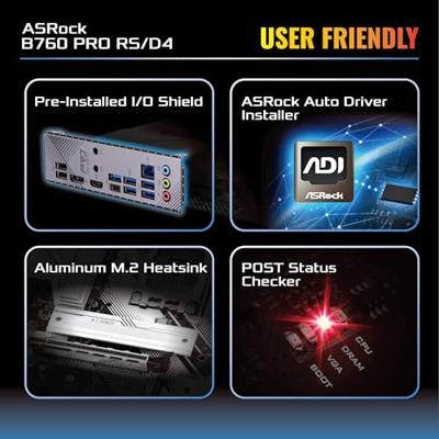 Moederbord Intel Asrock B760 PRO RS/D4