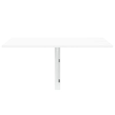 Wandtafel inklapbaar 100x60x56 cm bewerkt hout hoogglans wit - thumbnail