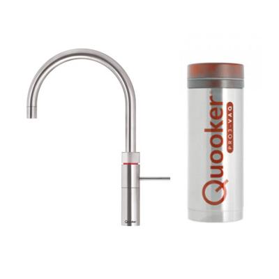 Quooker Fusion round met PRO3 boiler 3-in-1 kokendwaterkraan RVS