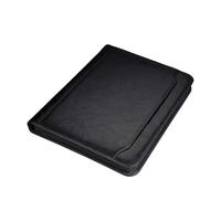 Juscha JU-30065 Conferentiemap Alassio Massa Gemarmerde Uitvoering,A4 Kunst- Leer Zwart,rekenmachine, Opber - thumbnail