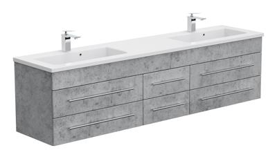 Saniclear Kolossaal badmeubel 198cm beton Saniclear Kolossaal badmeubel 198cm beton