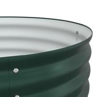 Verhoogde plantenbak Groen 400 x 80 x 44 cm Staal - thumbnail