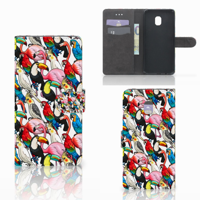 Samsung Galaxy J7 (2018) Telefoonhoesje met Pasjes Birds - thumbnail