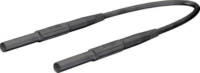 Stäubli XHM-5000 Veiligheids-meetlijn [4 mm veiligheidsplug 4 mm veiligheidsplugging] 1.50 m Zwart 1 stuk