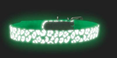 HUNTER Hondenhalsband Convenience Reflect Glow, wit, Maat: 65