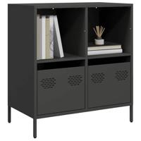 Dressoir 68x39x73,5 cm koudgewalst staal zwart - thumbnail