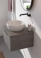 Tweedekans Ben Engraved Cross afdekset voor inbouw wastafelkraan Mat zwart 05368 - thumbnail