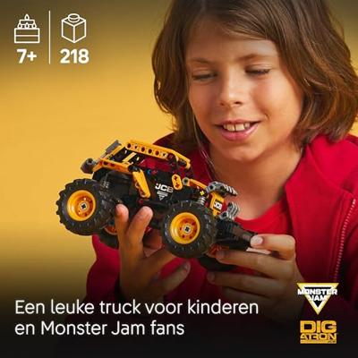 LEGO Technic 42199 Monster Jam DIGatron terugtrektruckmodel voor jongens - thumbnail