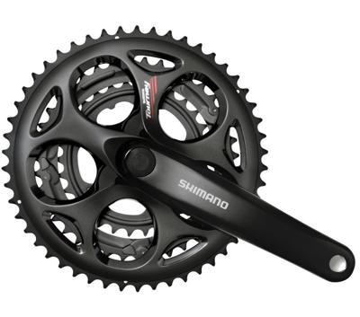 Shimano Crankstel 7/8 speed tourney fc-a073 - 170/50-39-30t met vierkante as - zwart