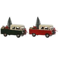 Kerstversiering Home ESPRIT Rood Groen 26,5 x 12 x 19 cm (2 Stuks) - thumbnail