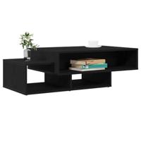 Salontafel 105x55x32 cm bewerkt hout zwart eikenkleur - thumbnail