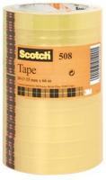 Plakband scotch 508 15mmx66m transparant 10 rollen - thumbnail