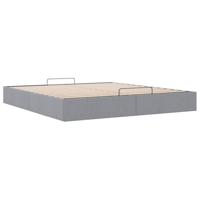 Bedframe zonder matras 160x200 cm stof lichtgrijs - thumbnail
