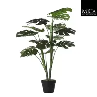 Kunstplant Monstera 2-stammig 100cm - thumbnail