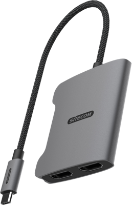 Sitecom USB-C to Dual HDMI adapter