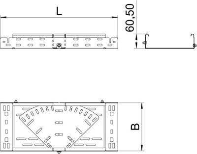 OBO Bettermann 6040486 Boog (b x h) 300 mm x 60 mm Metaal 1 stuk(s) OBO Bettermann 6040486 Boog (b x h) 300 mm x 60 mm Metaal 1 stuk(s)