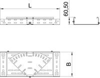 OBO Bettermann 6040486 Boog (b x h) 300 mm x 60 mm Metaal 1 stuk(s) - thumbnail