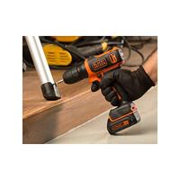 BLACK+DECKER BDCDD12 10.8V 1.5Ah Schroefboormachine | 1x 10.8V 1.5Ah accu + 200 mA lader - BDCDD12-QW - thumbnail