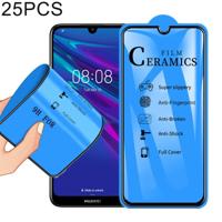 25 stuks 2.5 D volledige lijm volledige cover keramiek film voor Huawei Honor Play 8A/Y6 (2019)/Y6 Prime (2019) - thumbnail