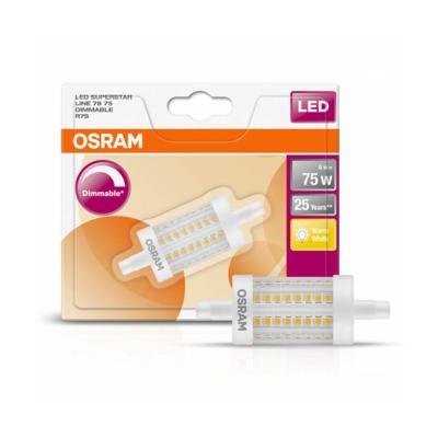 OSRAM HOMELIGHTING 4058075432512 LED-lamp Energielabel E (A - G) R7s Ballon 9.5 W = 75 W Warmwit (Ø x l) 29 mm x 78 mm Dimbaar 1 stuk(s)